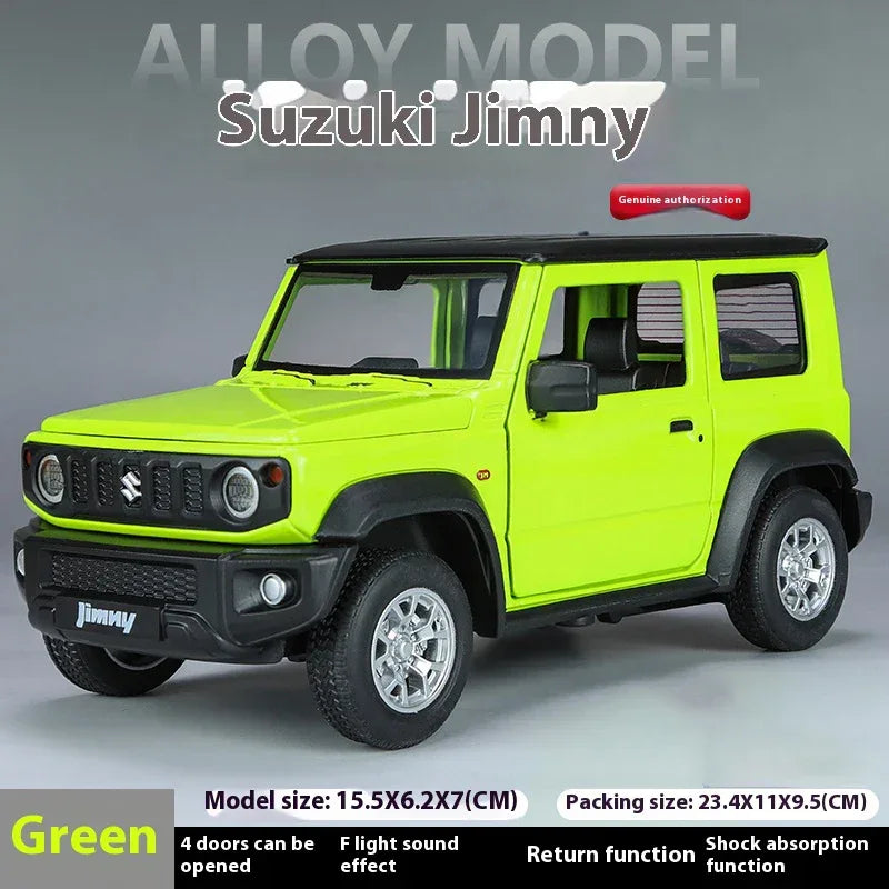 1:24 Scale Diecast Suzuki Jimny Off Road SUV Metal With Sound And Light - ToylandEU