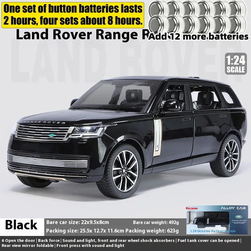 1 24 Scale Land Rover Range Rover SV2022 Diecast Metal Car With Sound And Light - ToylandEU