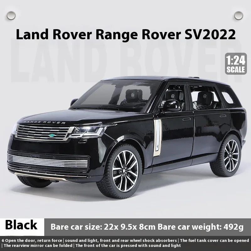 1 24 Scale Land Rover Range Rover SV2022 Diecast Metal Car With Sound And Light - ToylandEU