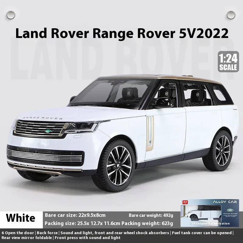 1 24 Scale Land Rover Range Rover SV2022 Diecast Metal Car With Sound And Light - ToylandEU
