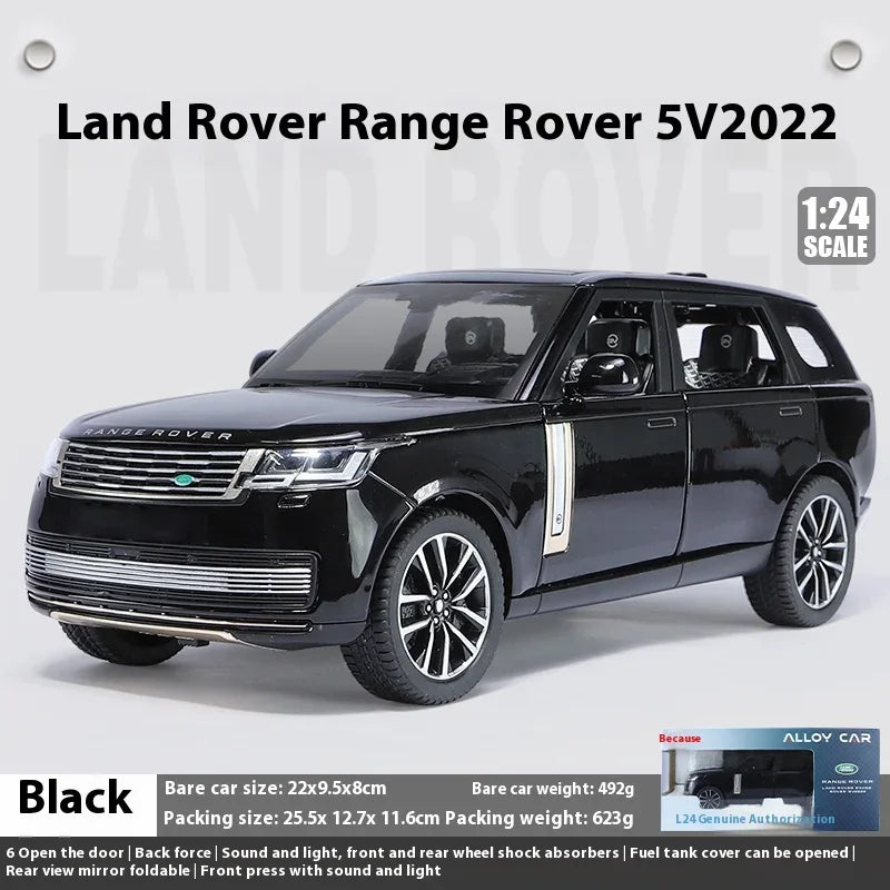 1 24 Scale Land Rover Range Rover SV2022 Diecast Metal Car With Sound And Light - ToylandEU