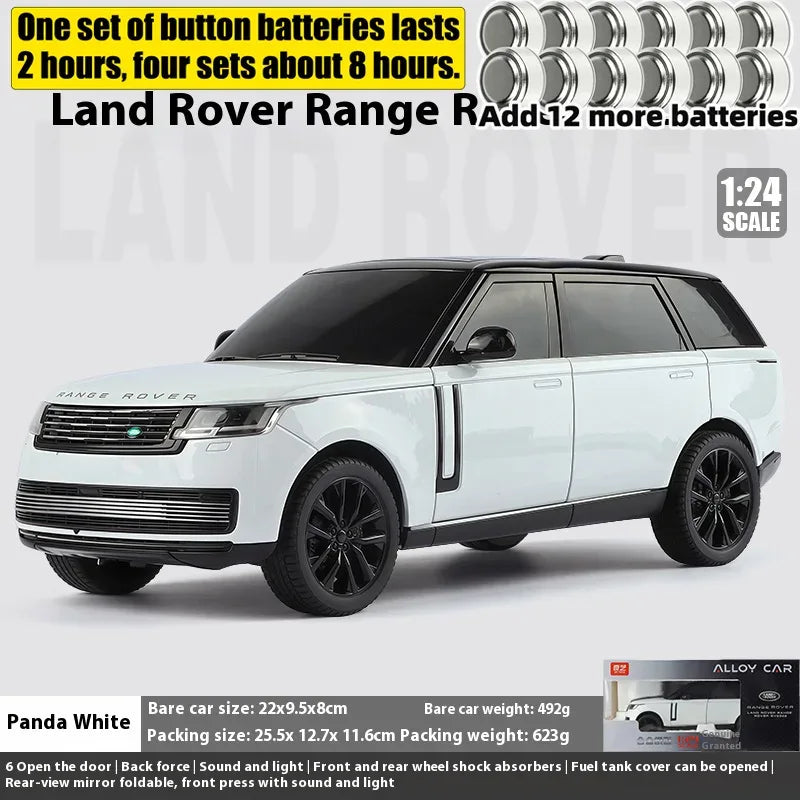 1 24 Scale Land Rover Range Rover SV2022 Diecast Metal Car With Sound And Light - ToylandEU