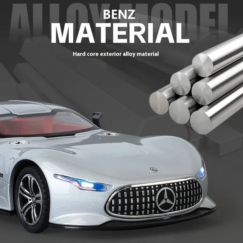 1:24 Scale Mercedes Benz AMG Vision GT Metal Diecast Car With Sound And Light - ToylandEU