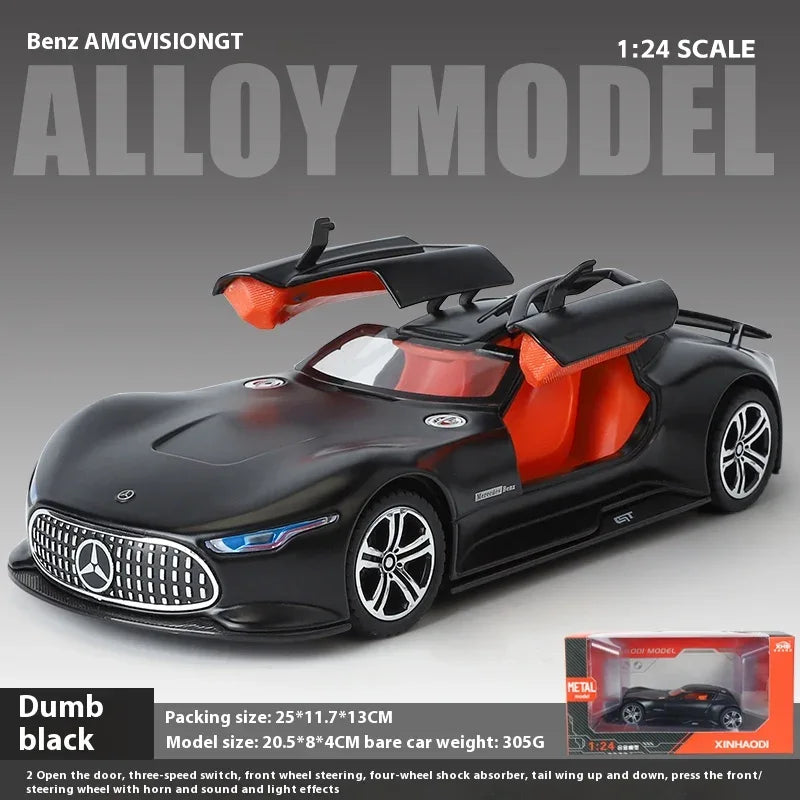 1:24 Scale Mercedes Benz AMG Vision GT Metal Diecast Car With Sound And Light - ToylandEU