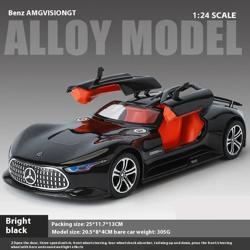 1:24 Scale Mercedes Benz AMG Vision GT Metal Diecast Car With Sound And Light - ToylandEU