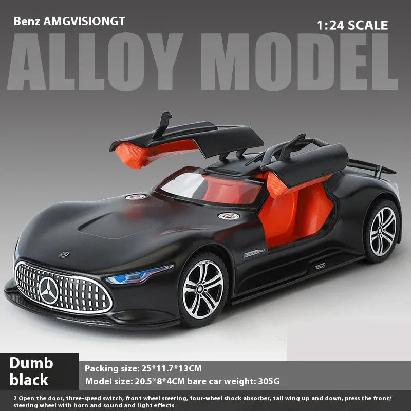 1:24 Scale Mercedes Benz AMG Vision GT Metal Diecast Car With Sound And Light - ToylandEU