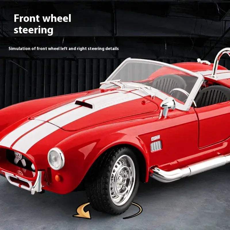 1 24 Shelby Cobra Diecast Car With Realistic Sound Lights - ToylandEU