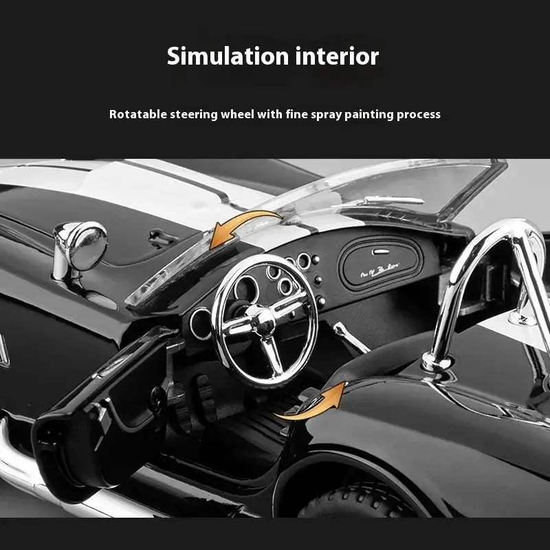 1 24 Shelby Cobra Diecast Car With Realistic Sound Lights - ToylandEU