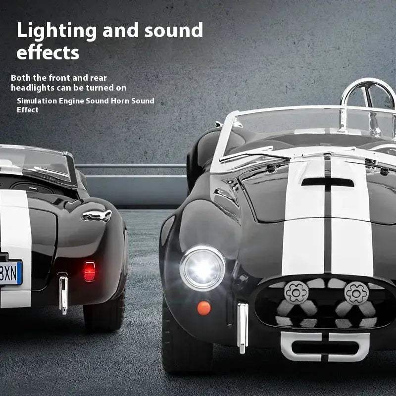 1 24 Shelby Cobra Diecast Car With Realistic Sound Lights - ToylandEU