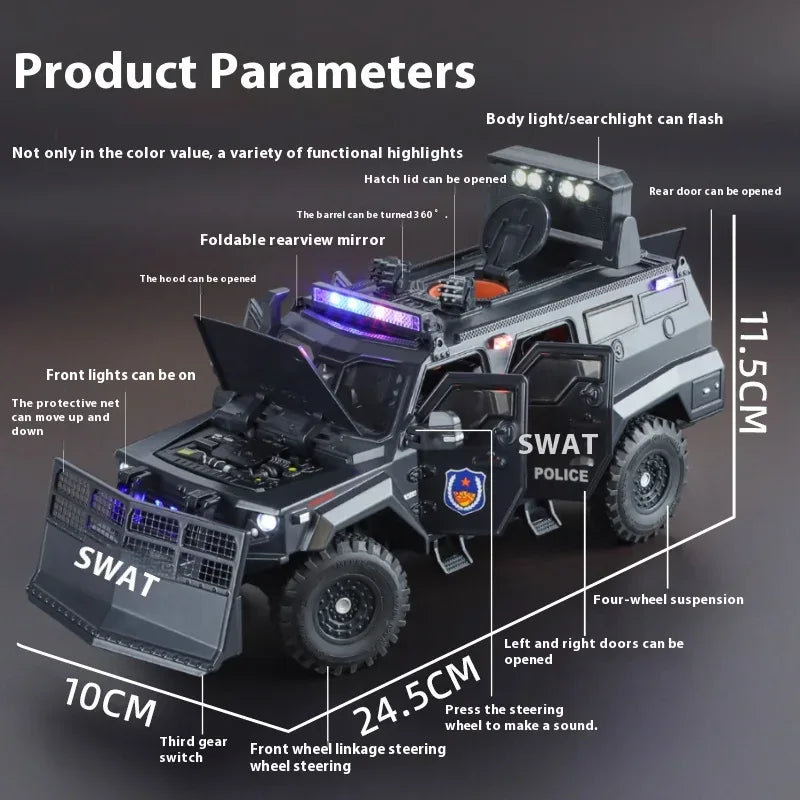 1:24 Spinosaurus Armored Off Road SUV Diecast Model Metal - ToylandEU