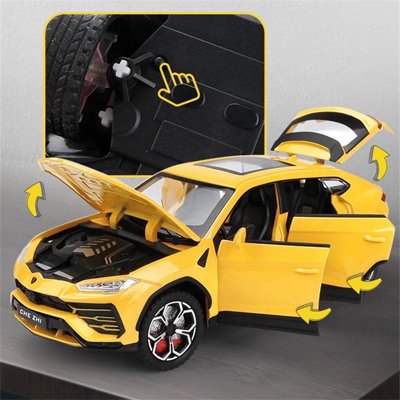 1:24 URUS Bison Alloy Off-Road Sports Car Model - Diecast SUV Collectible - ToylandEU