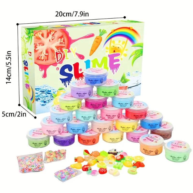 1/24pcs Butter Slime Kit For Girls Party Favors Gift - ToylandEU