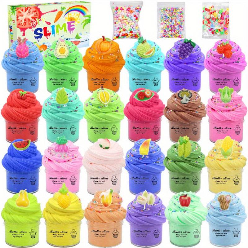 1/24pcs Butter Slime Kit For Girls Party Favors Gift - ToylandEU