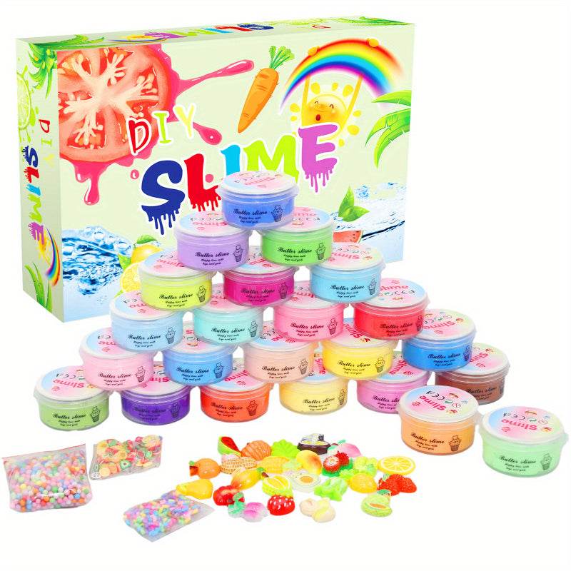 1/24pcs Butter Slime Kit For Girls Party Favors Gift - ToylandEU