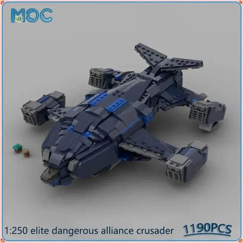  1:250 Scale Elite Dangerous Alliance Crusader Spaceship Model MOC 1190PCS Building Bricks MOC -  ToylandEU™