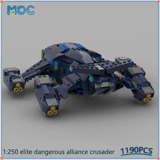  1:250 Scale Elite Dangerous Alliance Crusader Spaceship Model MOC 1190PCS Building Bricks MOC -  ToylandEU™