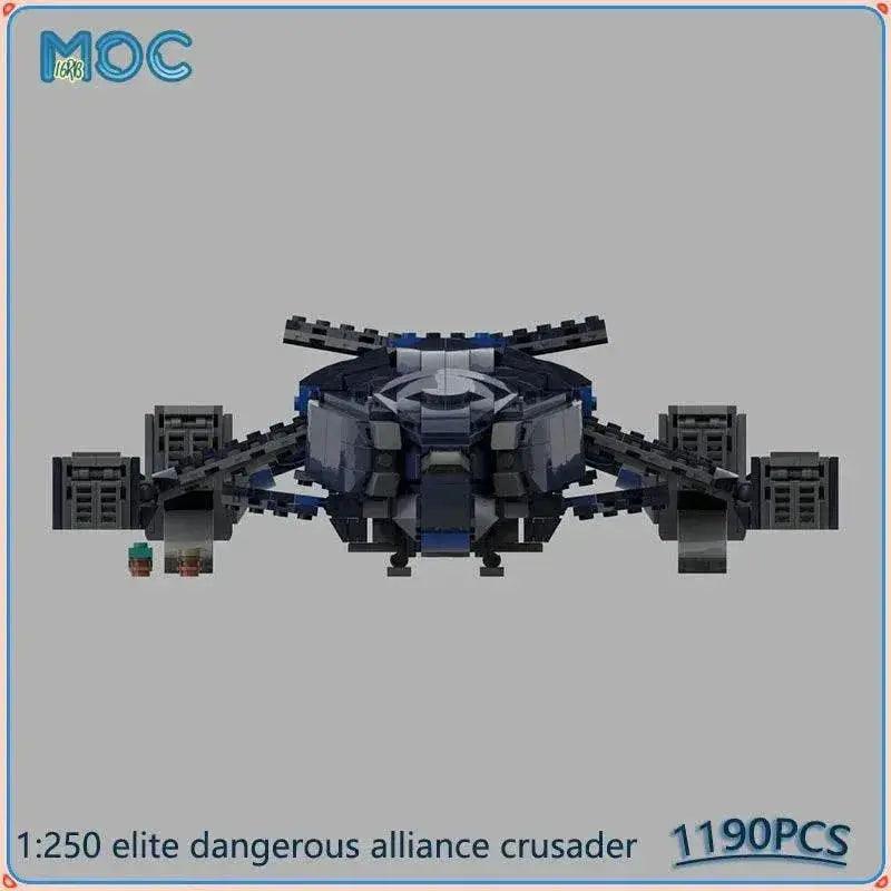  1:250 Scale Elite Dangerous Alliance Crusader Spaceship Model MOC 1190PCS Building Bricks MOC -  ToylandEU™