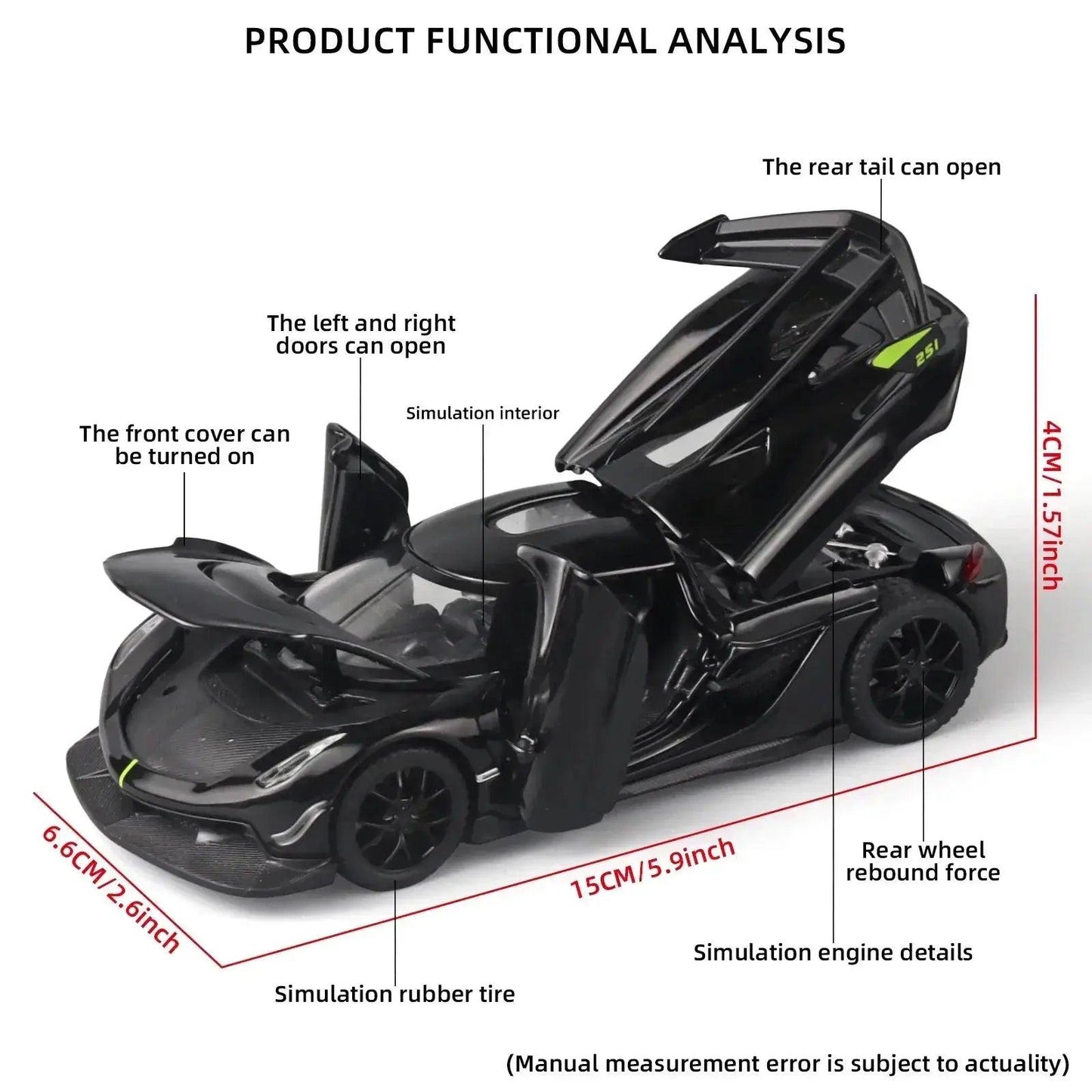  1:32 Alloy Die-Cast Jesko Model Car For Display -  ToylandEU™