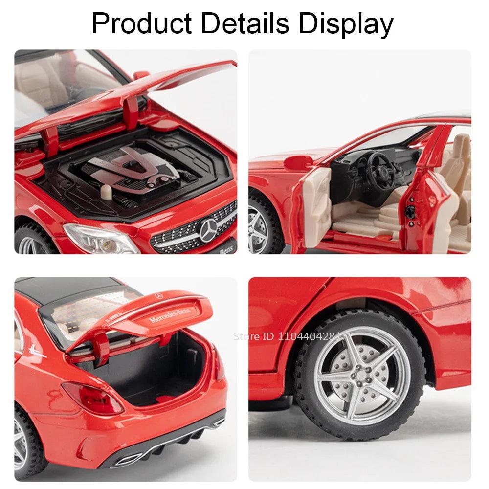 1/32 Alloy Diecast Car | 6 Opening Doors Pull Back | Toylandeu™