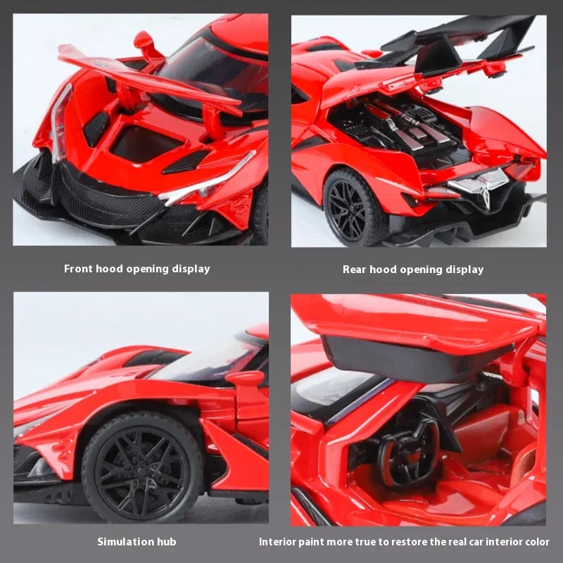 1:32 Apollo IE Diecast Car Metal Model With Sound And Light - ToylandEU