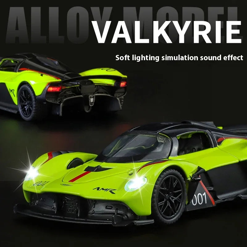 1:32 Aston Martin Valkyrie AMR 001 Diecast Model Car Sound And Light - ToylandEU