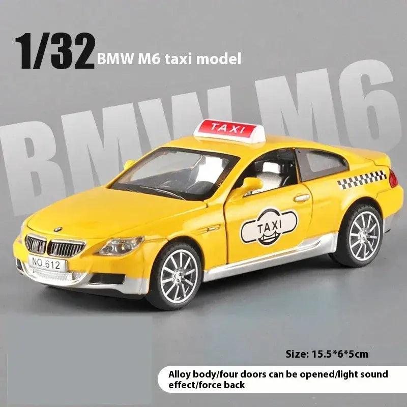    1:32 BMW M6 Taxi Diecast Car Pullback -   -  ToylandEU™