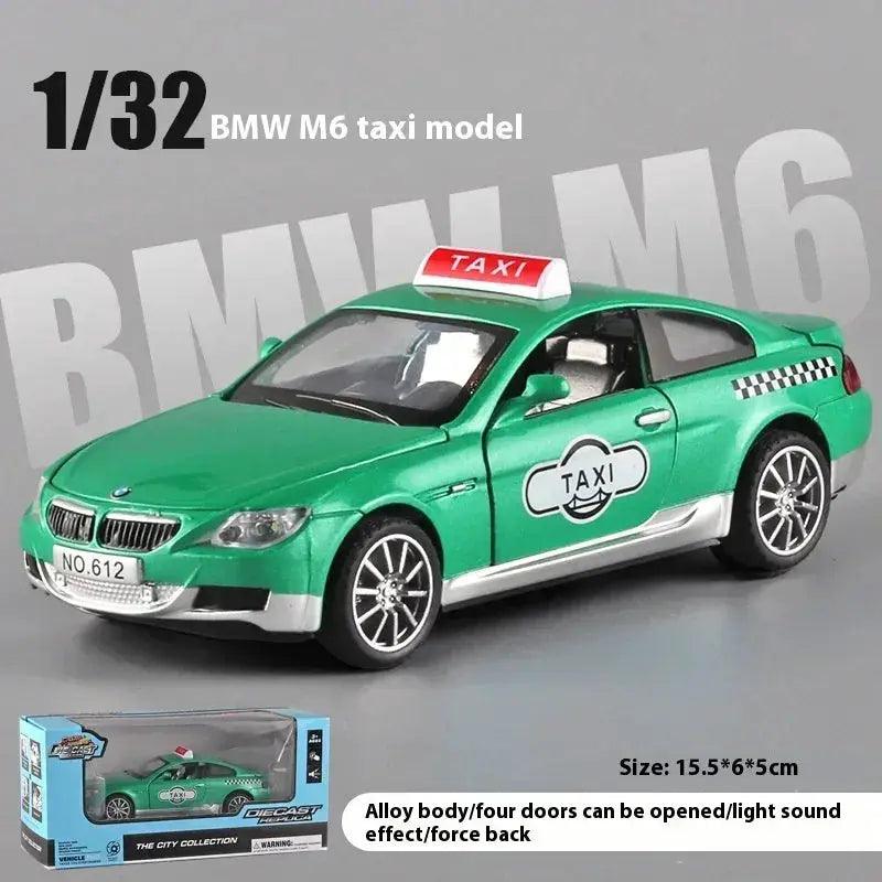    1:32 BMW M6 Taxi Diecast Car Pullback -   -  ToylandEU™