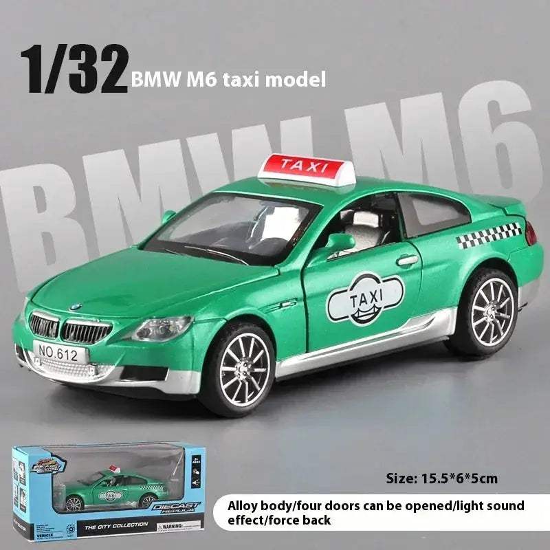    1:32 BMW M6 Taxi Diecast Car Pullback -   -  ToylandEU™