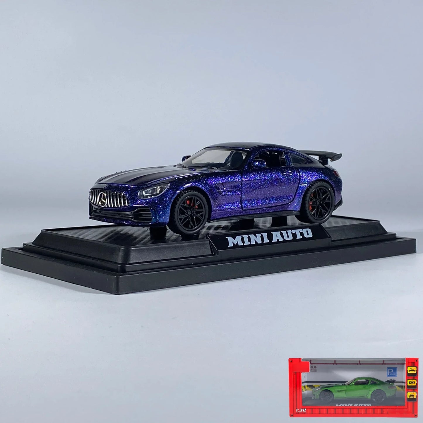 1:32 Benz AMG GT Diecast Metal Model Car With Sound And Light Pull Back - ToylandEU