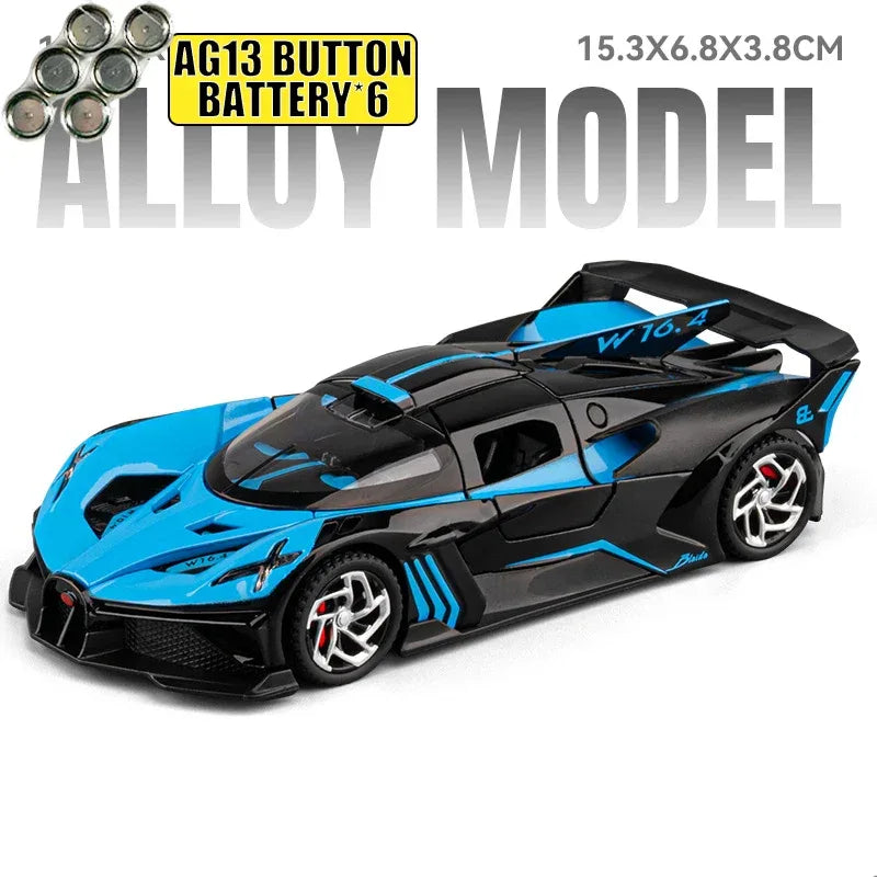 1:32 Bolide Alloy Diecast Sports Car With Sound And Light - ToylandEU