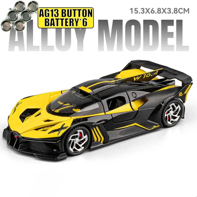 1:32 Bolide Alloy Diecast Sports Car With Sound And Light - ToylandEU