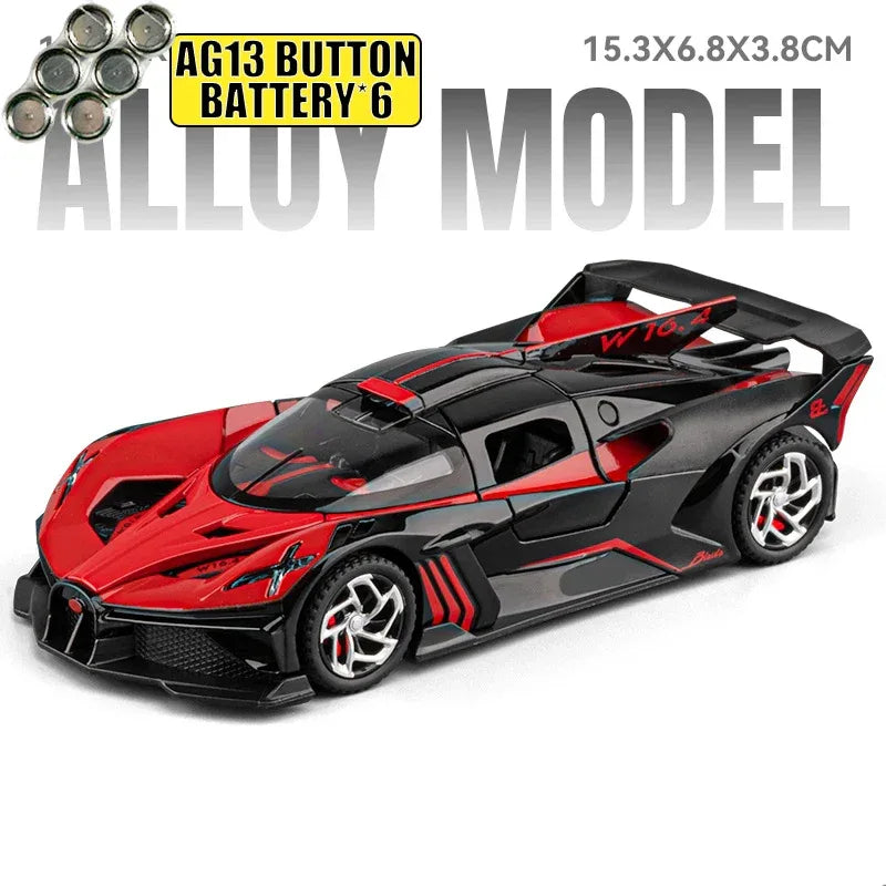 1:32 Bolide Alloy Diecast Sports Car With Sound And Light - ToylandEU