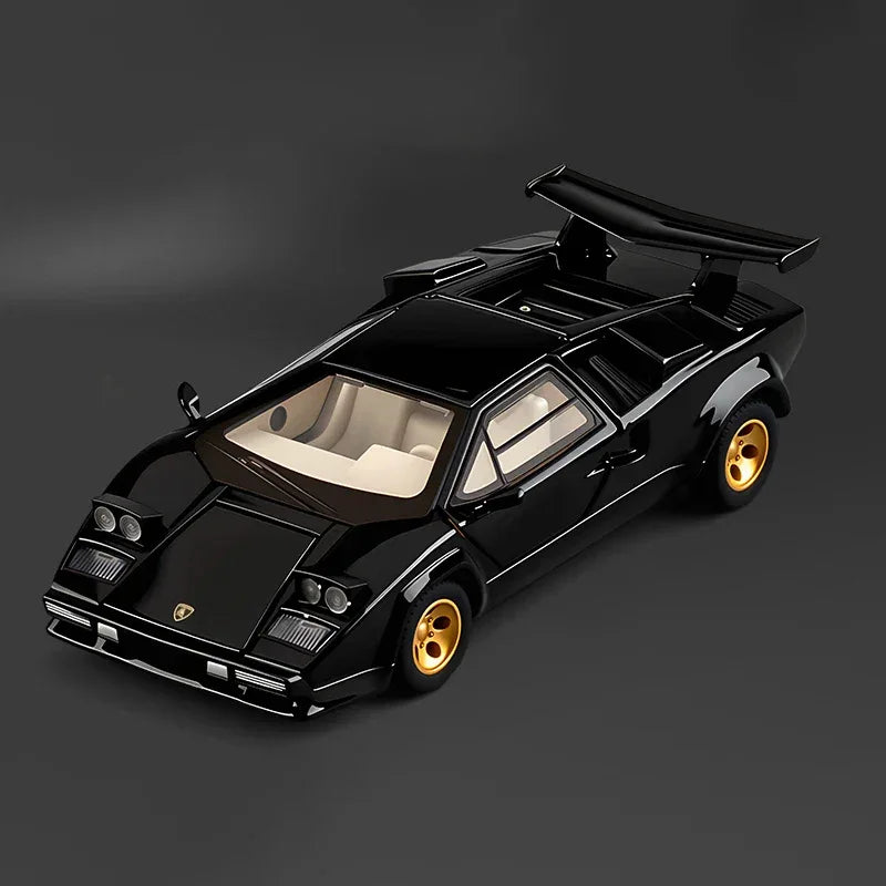 1:32 Countach LP500S Diecast Alloy Car Model With Sound Light Pull Back - ToylandEU