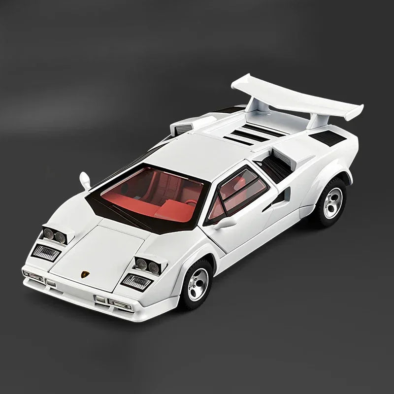 1:32 Countach LP500S Diecast Alloy Car Model With Sound Light Pull Back - ToylandEU