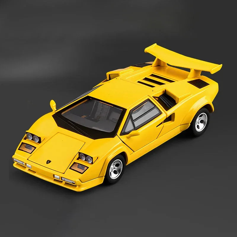 1:32 Countach LP500S Diecast Alloy Car Model With Sound Light Pull Back - ToylandEU