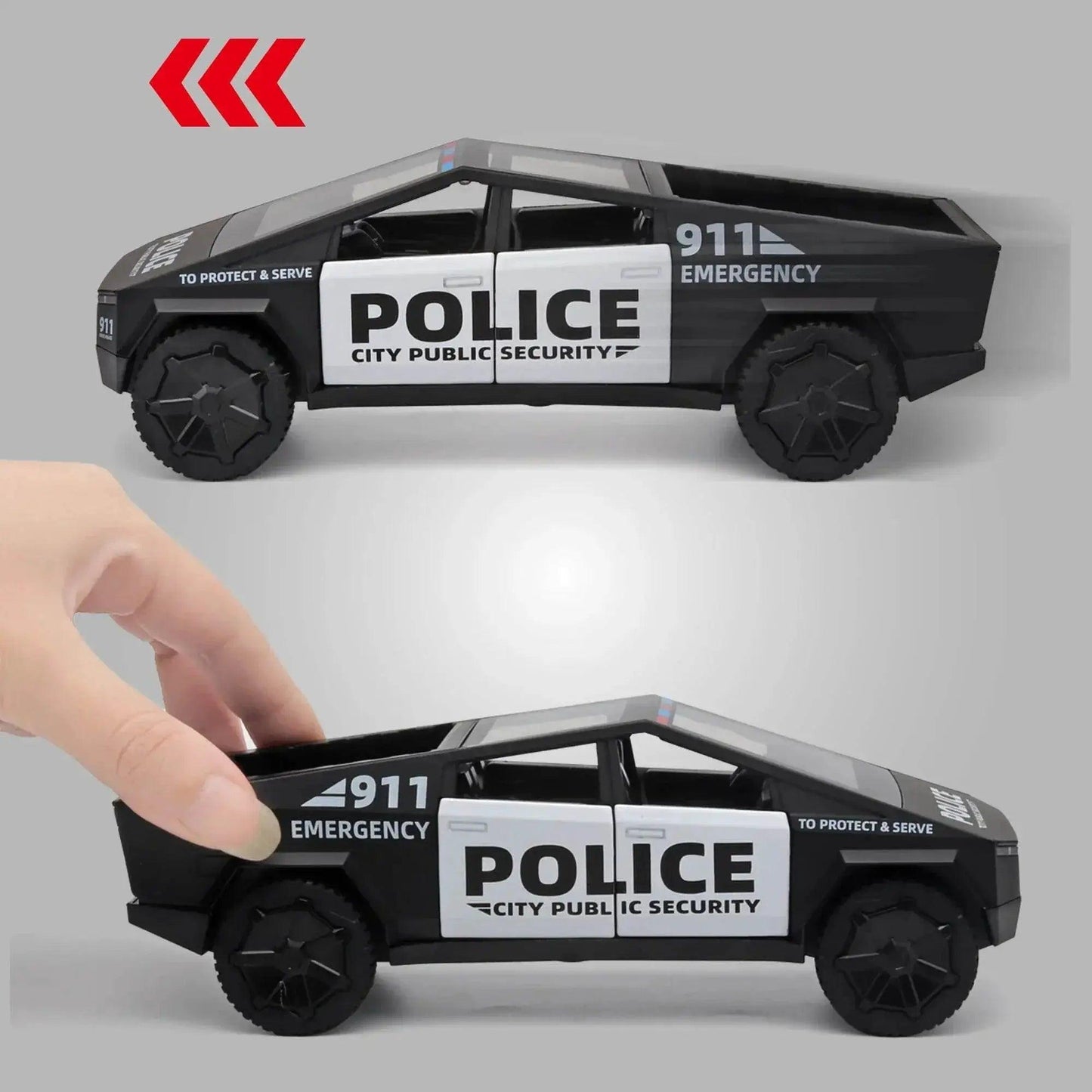  1:32 Cybertruck Police Truck Die-cast Model Car Toys -  ToylandEU™