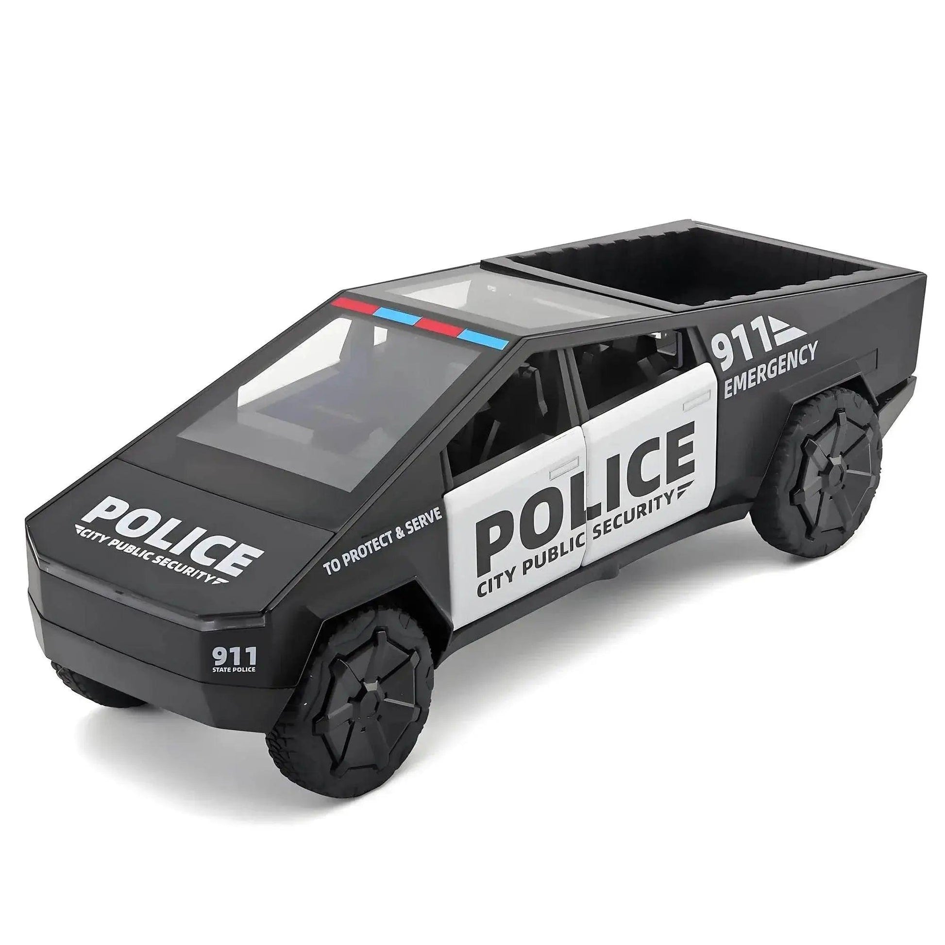  1:32 Cybertruck Police Truck Die-cast Model Car Toys -  ToylandEU™