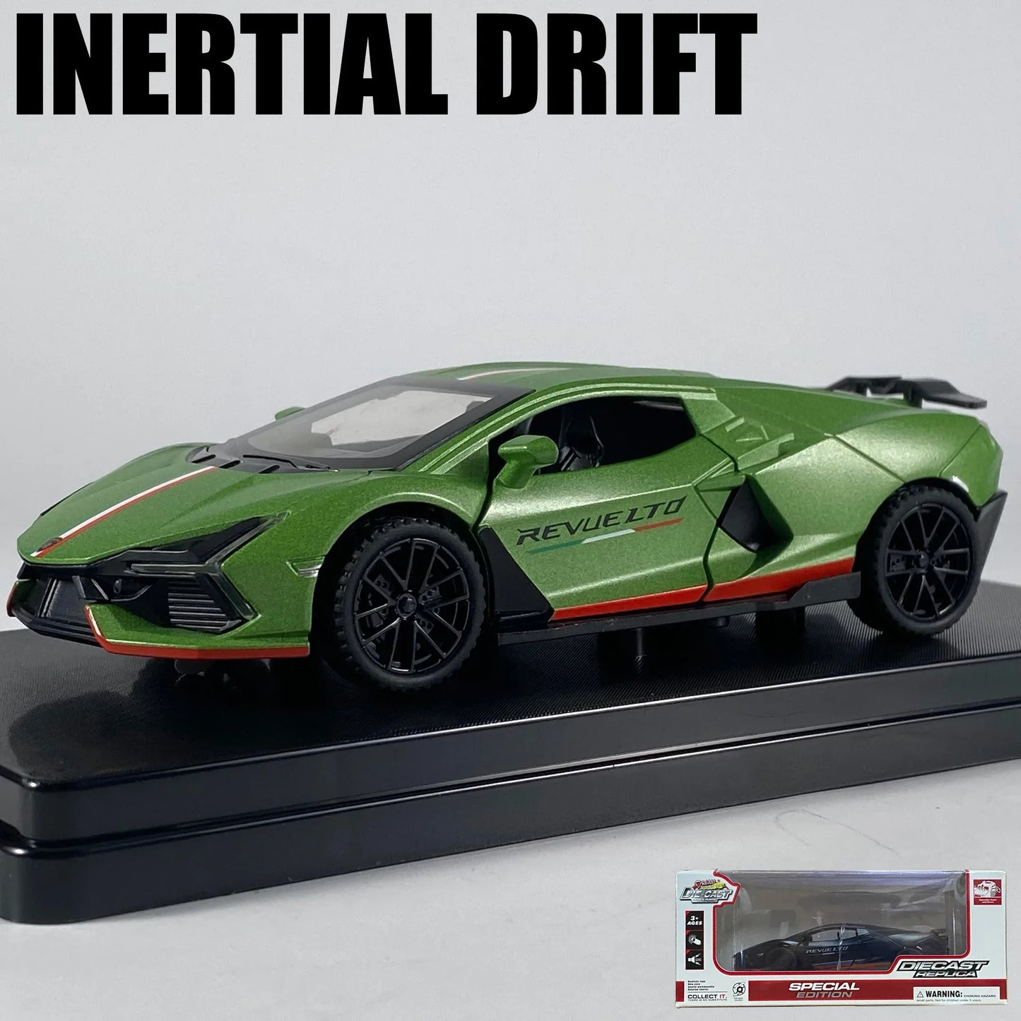1:32 Diecast Alloy Model Car Revuelto Super Sports Inertial Drift - ToylandEU