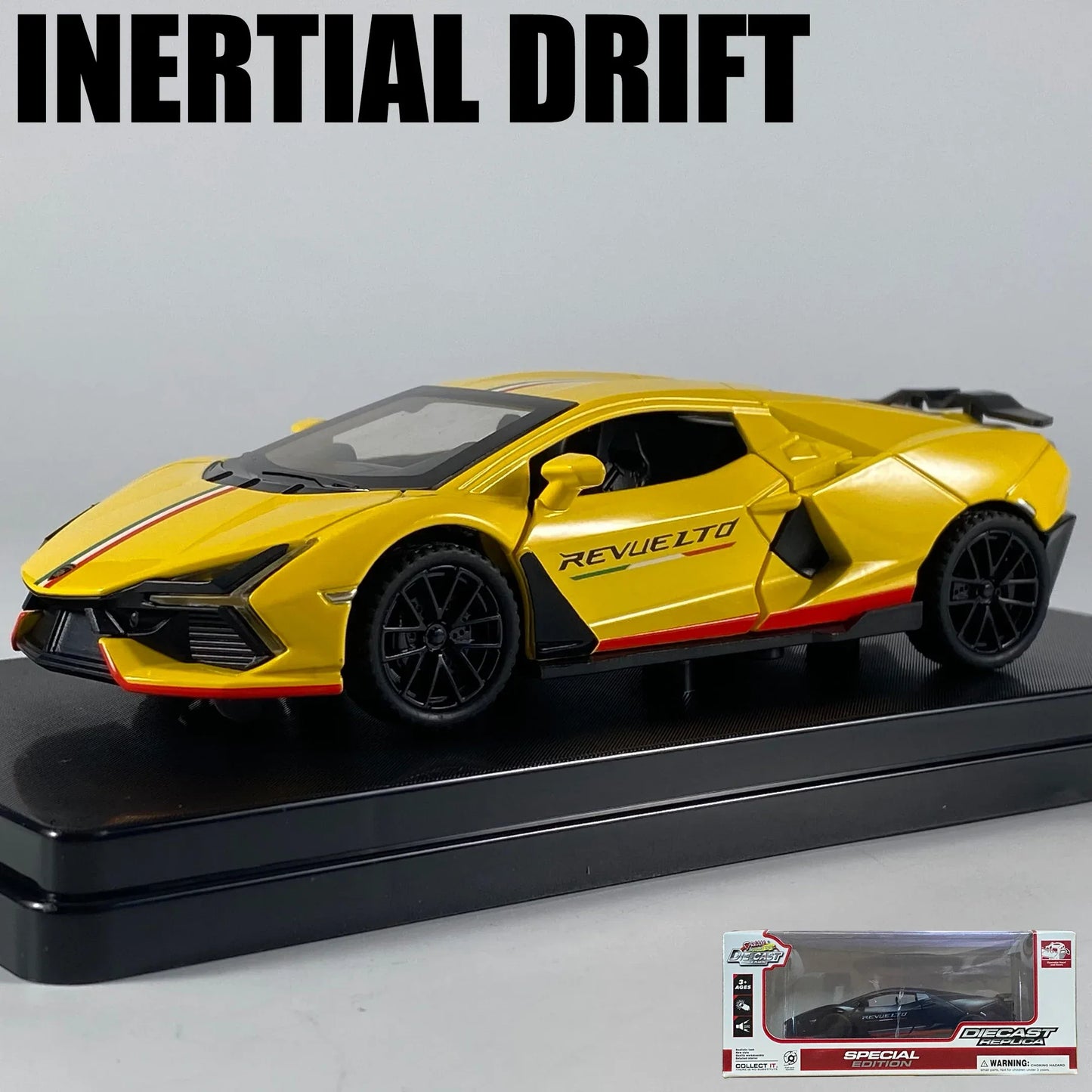 1:32 Diecast Alloy Model Car Revuelto Super Sports Inertial Drift - ToylandEU