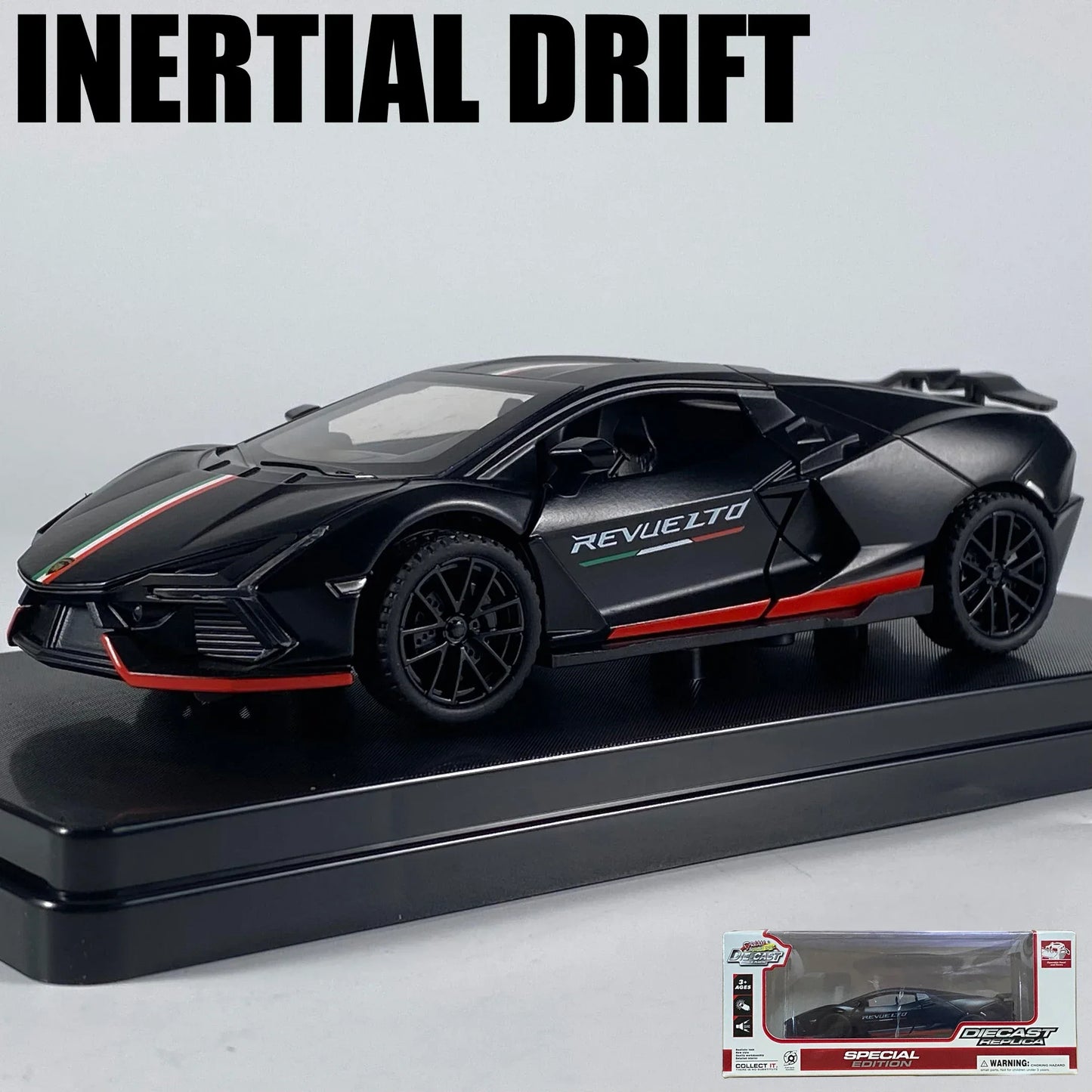 1:32 Diecast Alloy Model Car Revuelto Super Sports Inertial Drift - ToylandEU