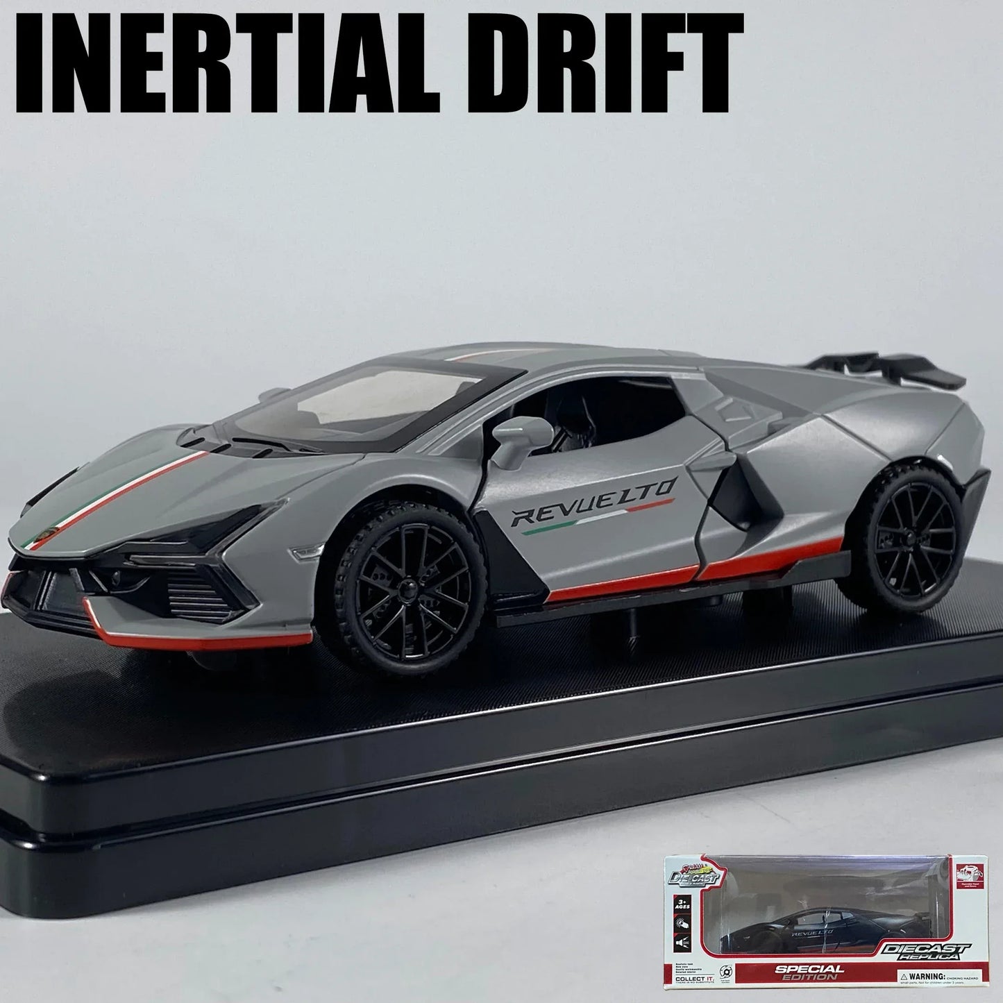 1:32 Diecast Alloy Model Car Revuelto Super Sports Inertial Drift - ToylandEU