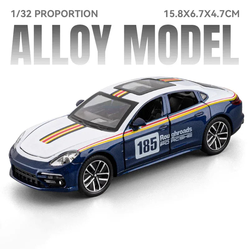 1:32 Diecast Alloy Porsche Panamera Track Version Pull Back Model Car - ToylandEU