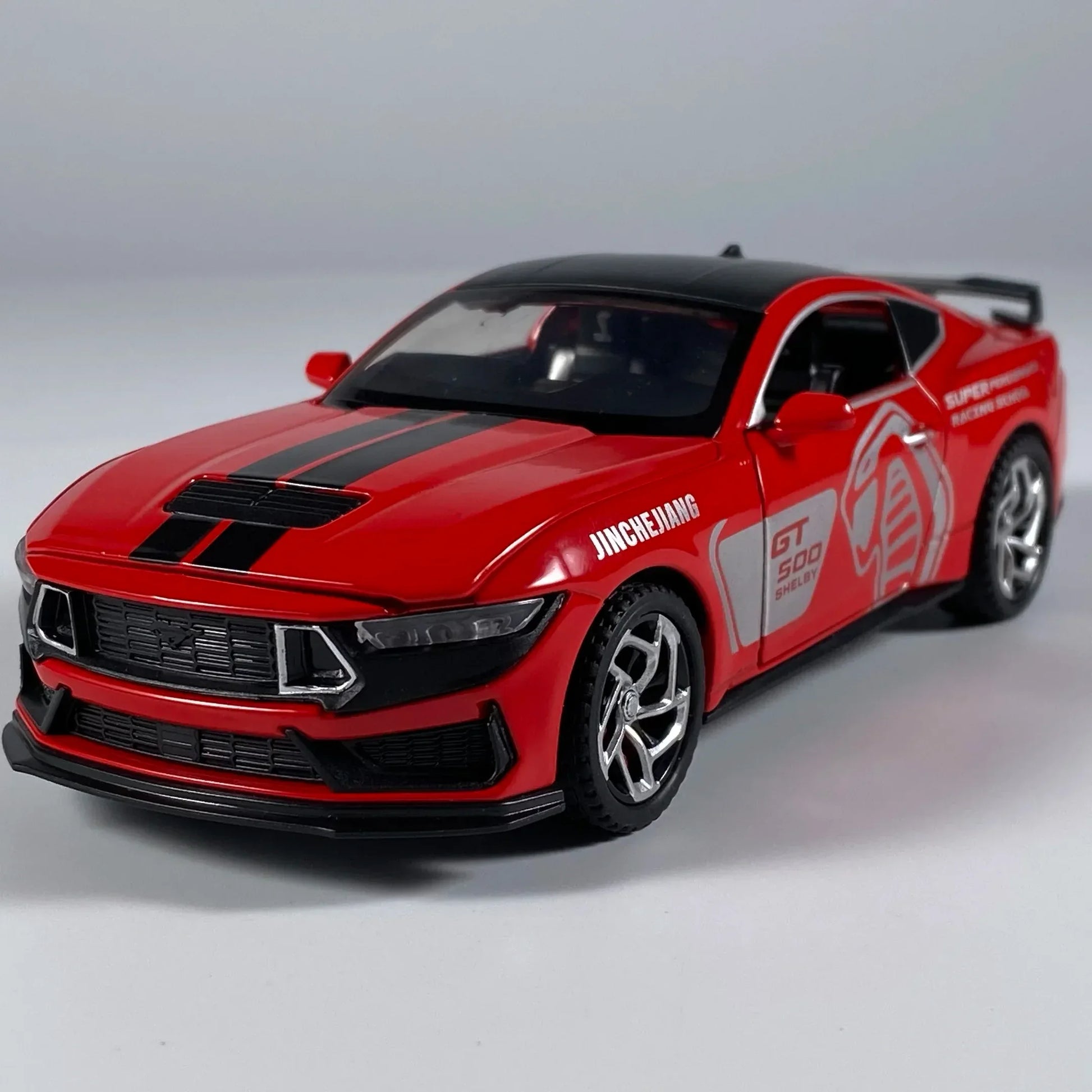 1 32 Diecast Alloy Pull Back Mustang Shelby GT500 Sound And Light - ToylandEU