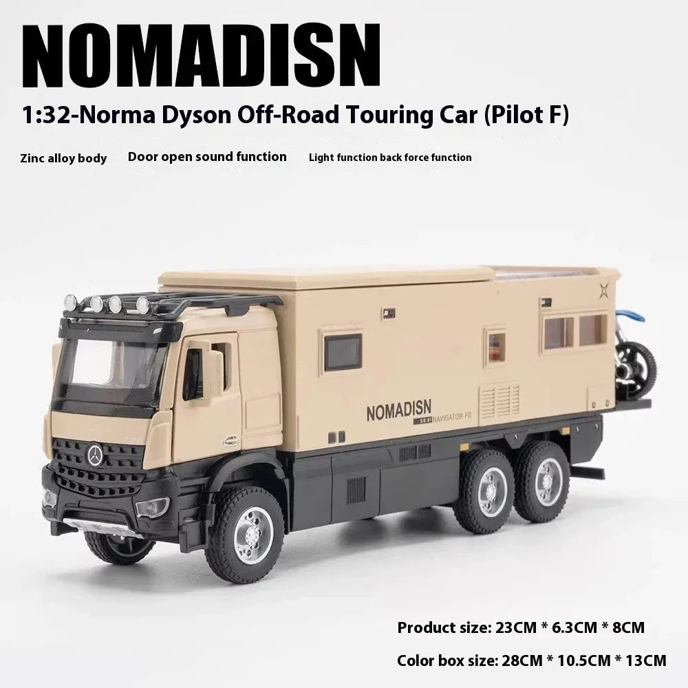 1:32 Diecast Benz Nomadism Off Road Alloy Camping RV Model - ToylandEU