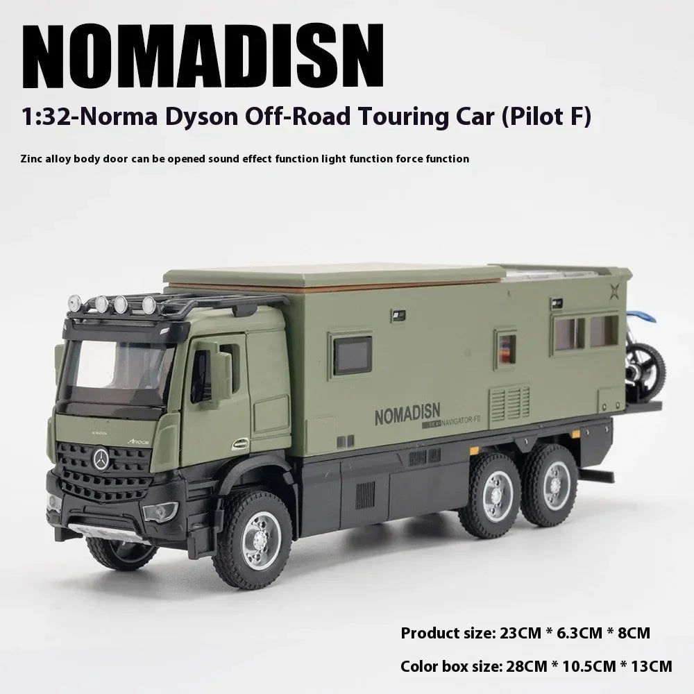 1:32 Diecast Benz Nomadism Off Road Alloy Camping RV Model - ToylandEU