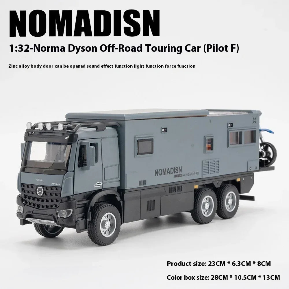 1:32 Diecast Benz Nomadism Off Road Alloy Camping RV Model - ToylandEU