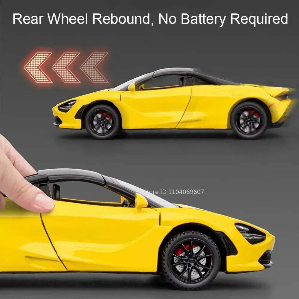 1:32 Diecast Car With Realistic Sound And Lights Doors Open - ToylandEU