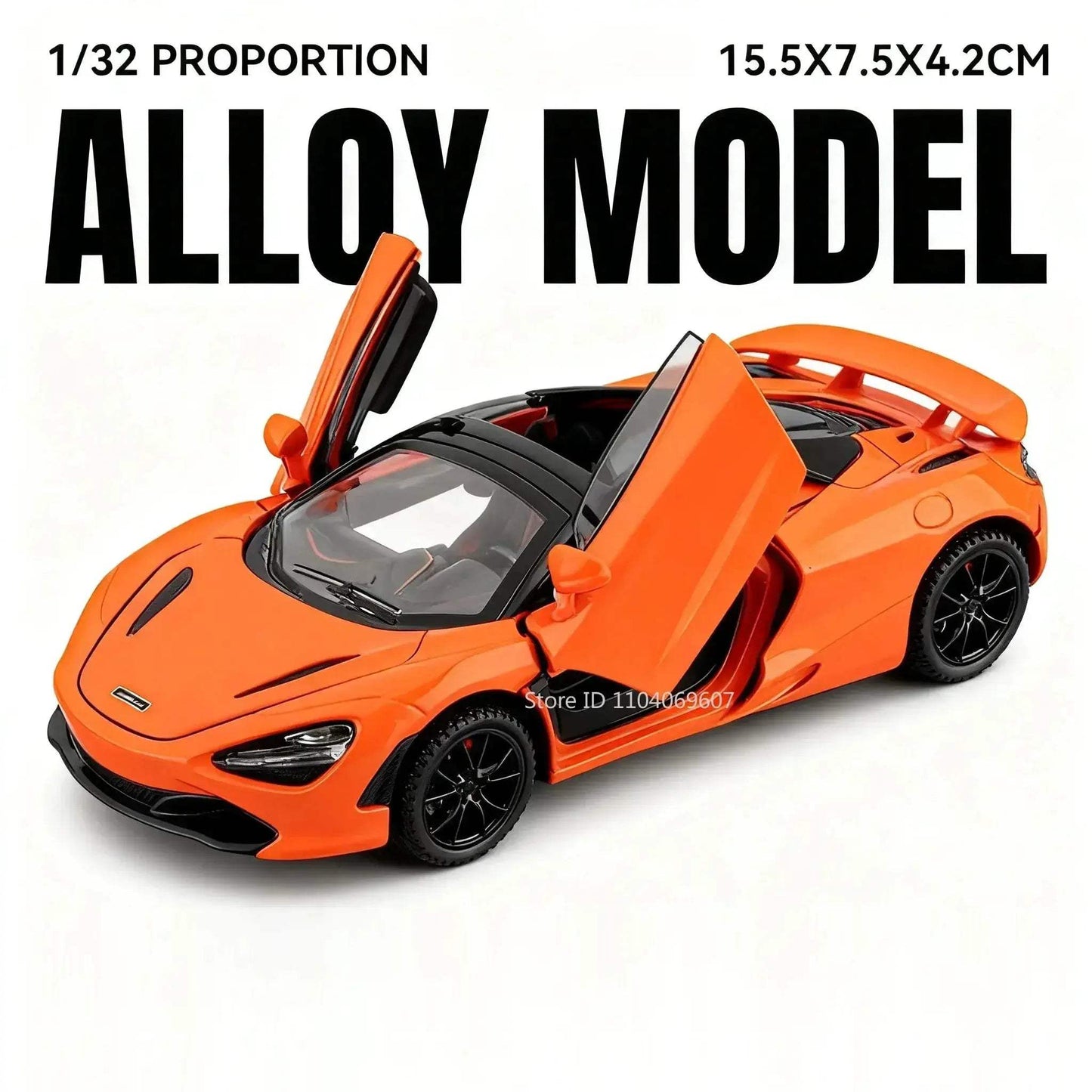 1:32 Diecast Car With Realistic Sound And Lights Doors Open - ToylandEU