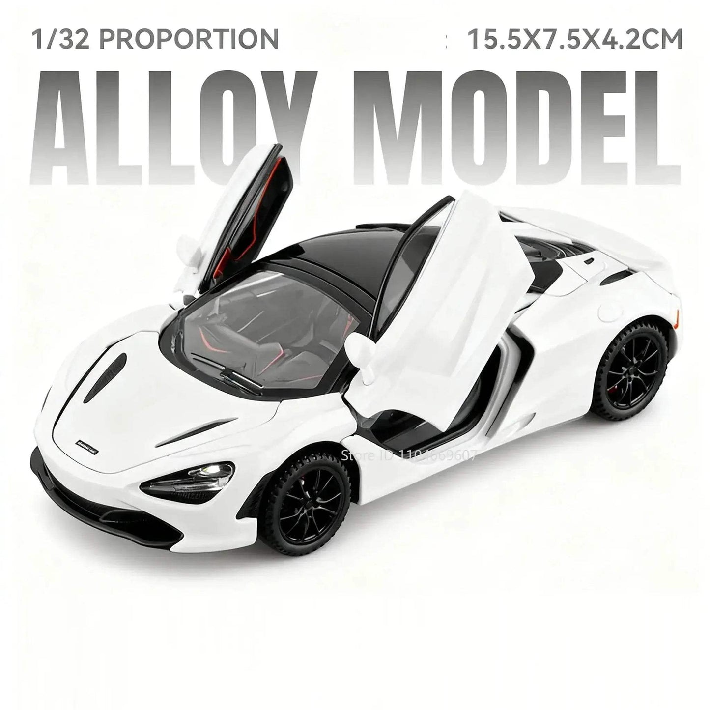 1:32 Diecast Car With Realistic Sound And Lights Doors Open - ToylandEU