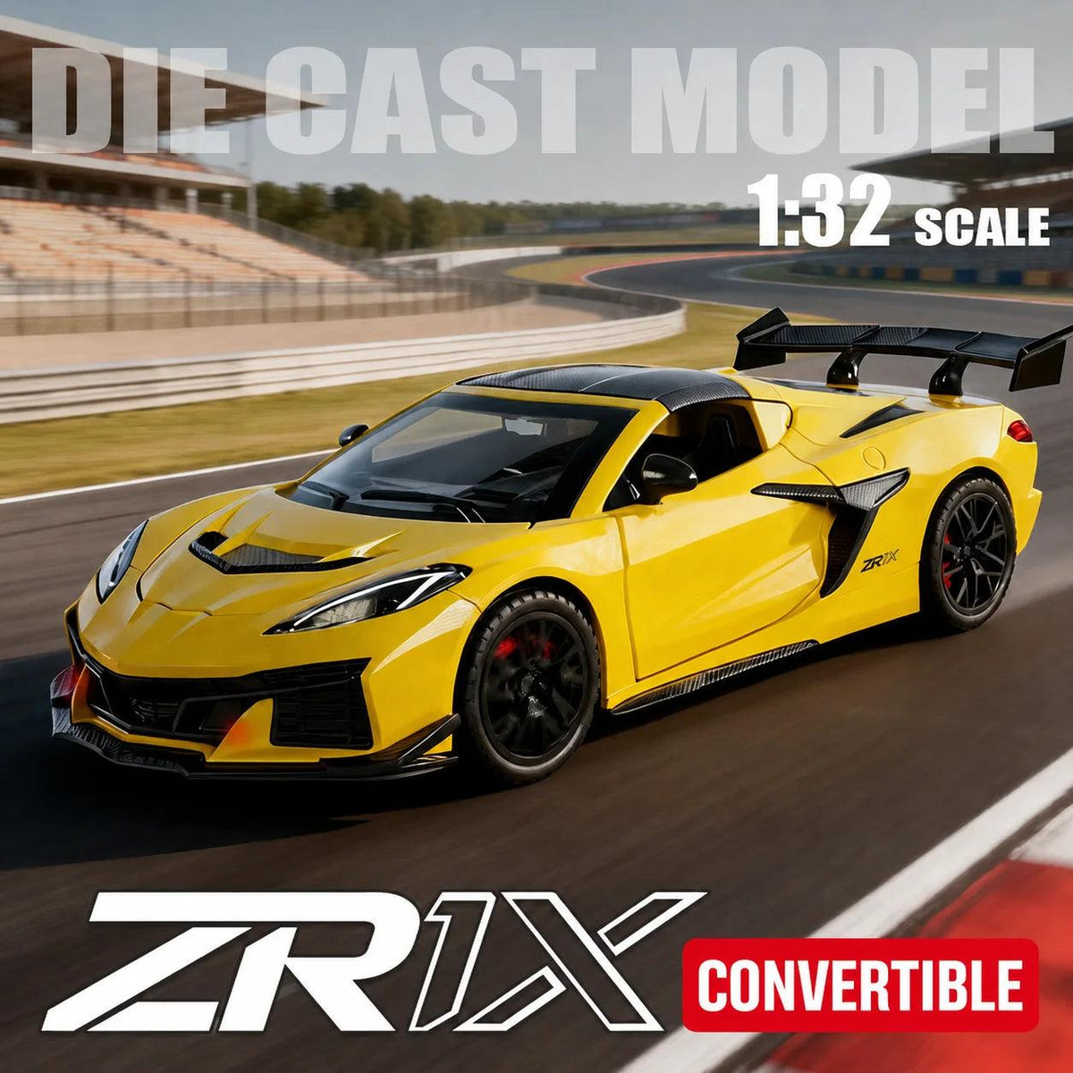 1:32 Diecast Corvette | Sound & Light | Toylandeu™